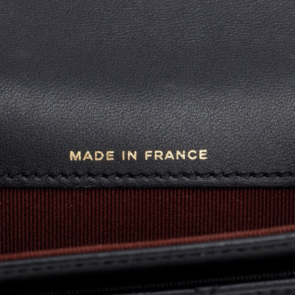 Chanel Black Lambskin Quilted Flap Card Holder