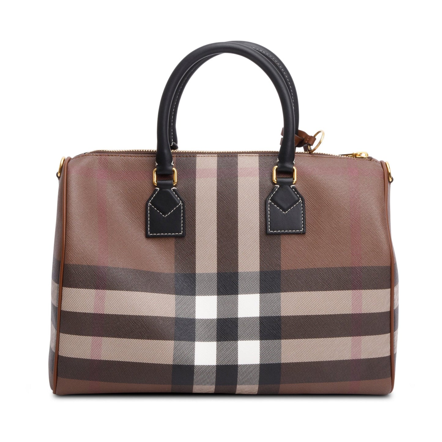 Burberry Brown Medium Check Bowling Bag