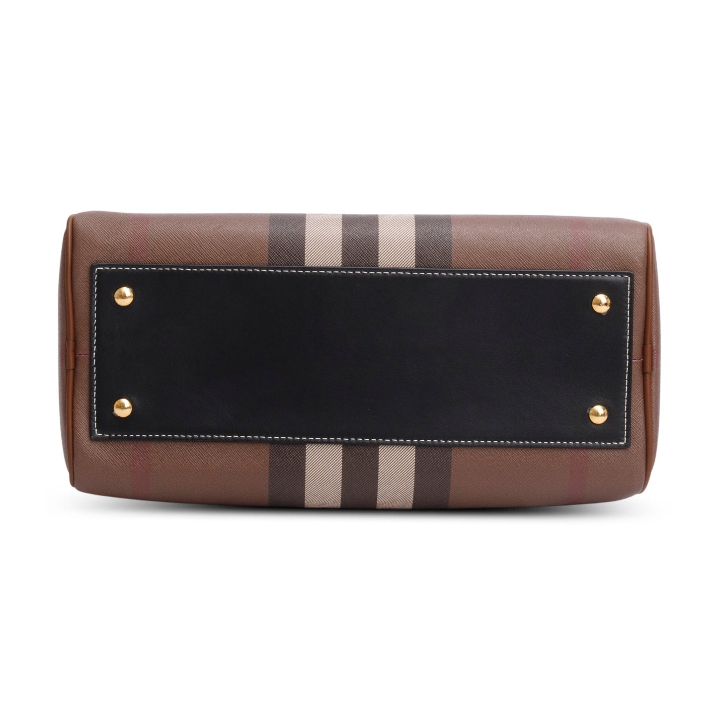 Burberry Brown Medium Check Bowling Bag