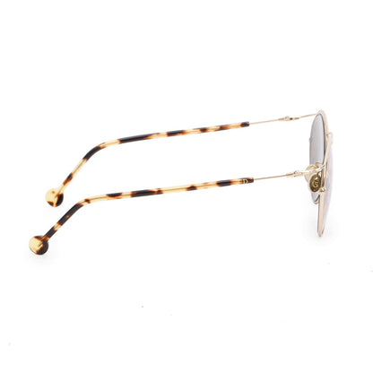 Christian Dior ORIGINS1 Gold Tone Marqueterie Print Sunglasses