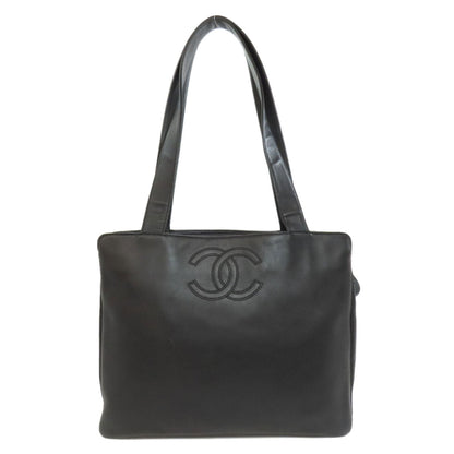 CHANEL Tote Bag Calfskin black COCO Mark