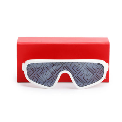 Fendi FF M0084/S White Acetate Shield Sunglasses