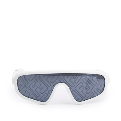 Fendi FF M0084/S White Acetate Shield Sunglasses