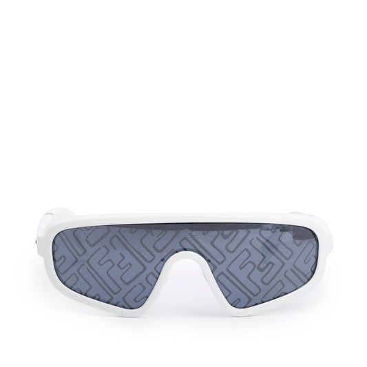 Fendi FF M0084/S White Acetate Shield Sunglasses