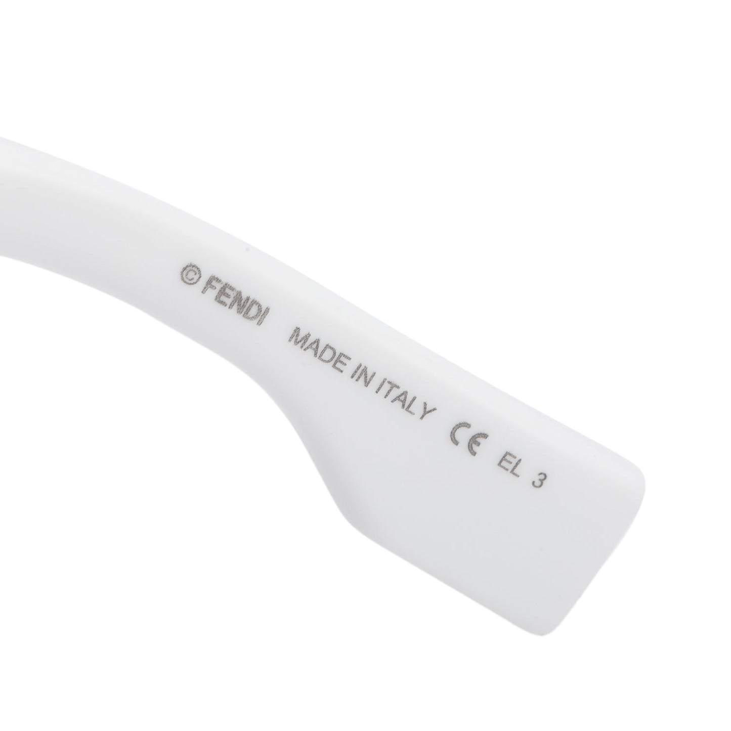 Fendi FF M0084/S White Acetate Shield Sunglasses