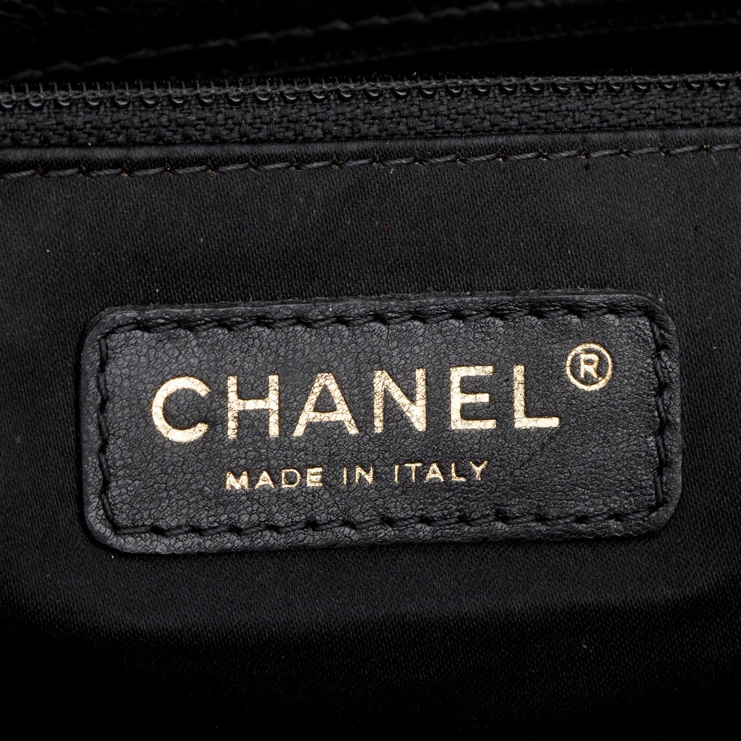 Chanel Black Caviar Quilted Grand Shopping Tote