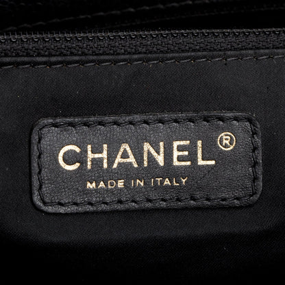 Chanel Black Caviar Quilted Grand Shopping Tote