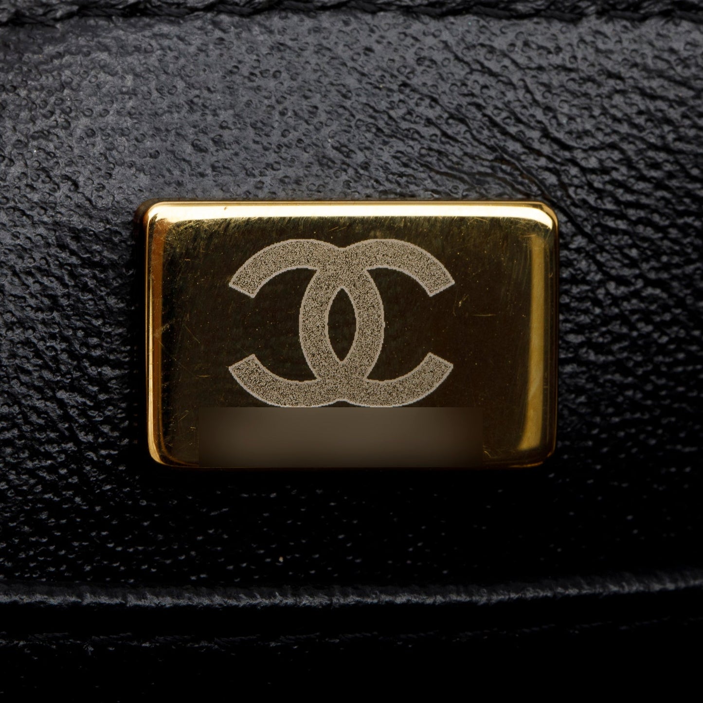 Chanel Black Caviar Quilted Small Top Handle Vanity Case