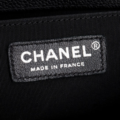 Chanel Black Caviar Quilted Medium Boy Flap Bag