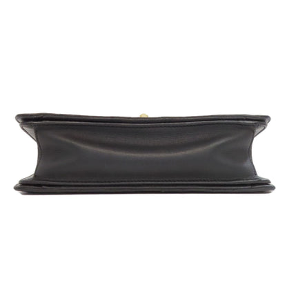 CHANEL Handbag lambskin black Matelasse Gold Metal 2WAY Women