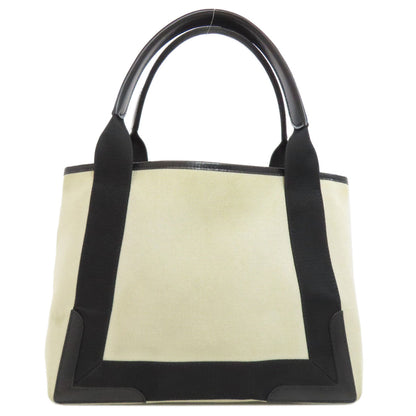 BALENCIAGA Handbag 339933 canvas white Navy kabas Women