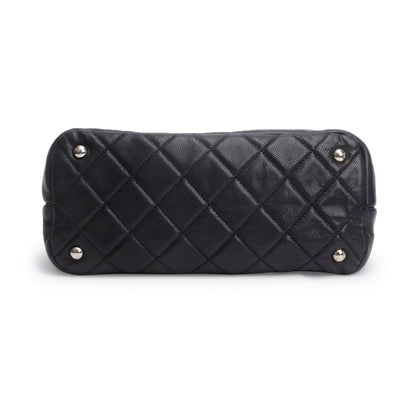Chanel Black Caviar Leather Timeless CC Shopping Tote