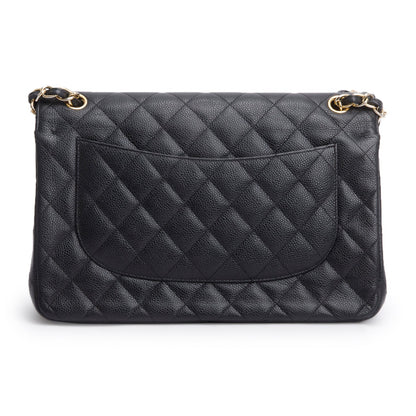 Chanel Black Caviar Jumbo Classic Double Flap Bag