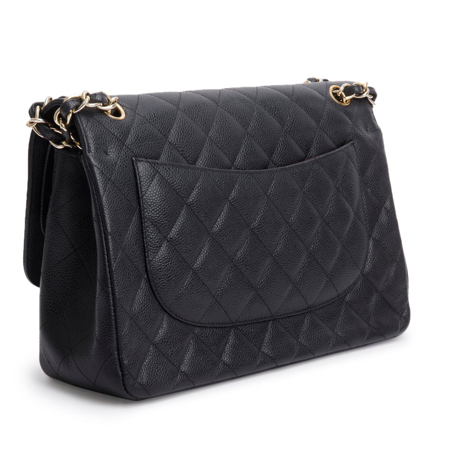 Chanel Black Caviar Jumbo Classic Double Flap Bag