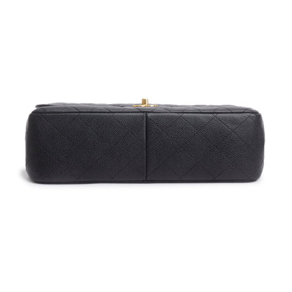 Chanel Black Caviar Jumbo Classic Double Flap Bag