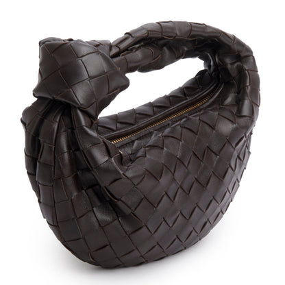Bottega Veneta Brown Lambskin Intrecciato Mini Jodie