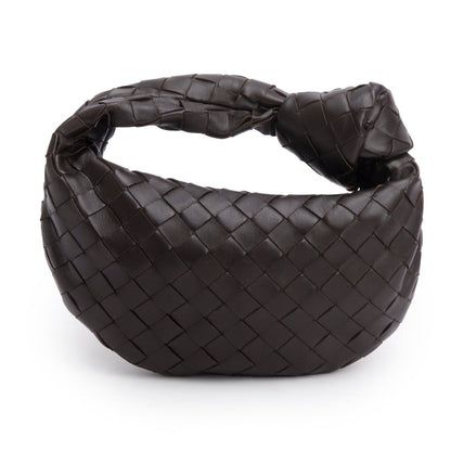 Bottega Veneta Brown Lambskin Intrecciato Mini Jodie