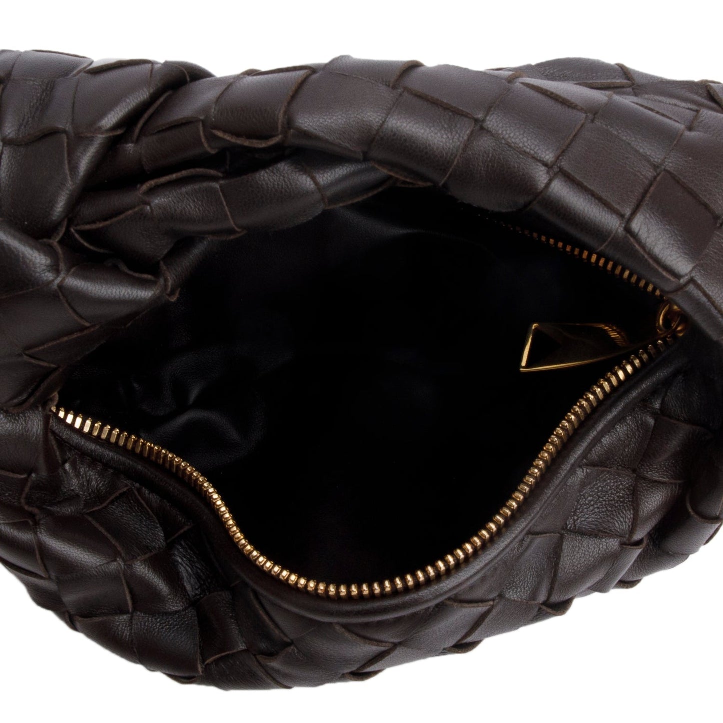 Bottega Veneta Brown Lambskin Intrecciato Mini Jodie