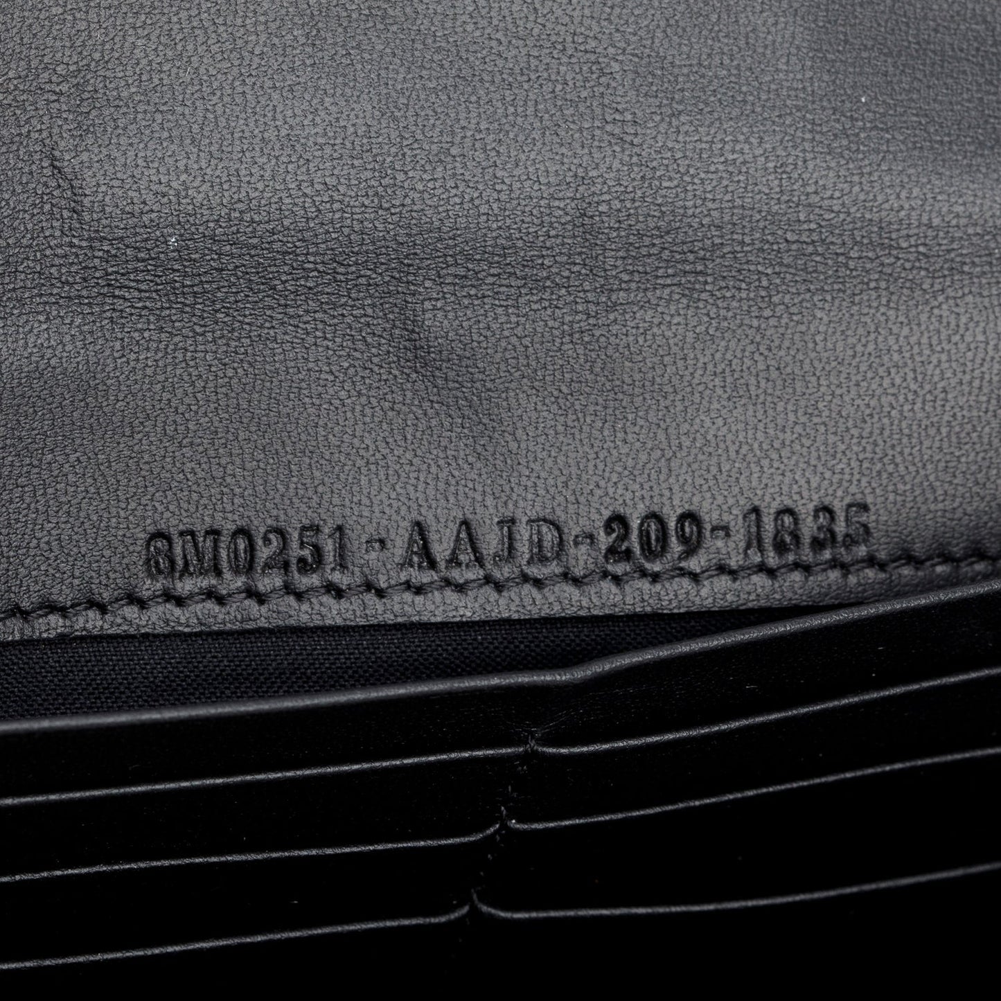 Fendi Black Nappa Mattisse FF Embossed Continental Wallet