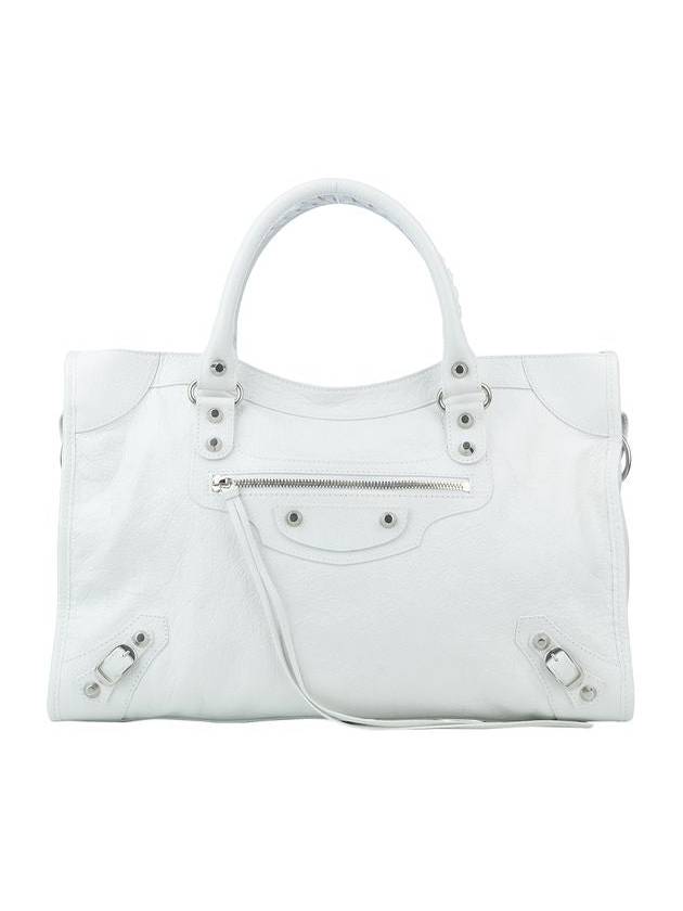 Luxury Balenciaga Trending 2025 Le City Medium Bag White