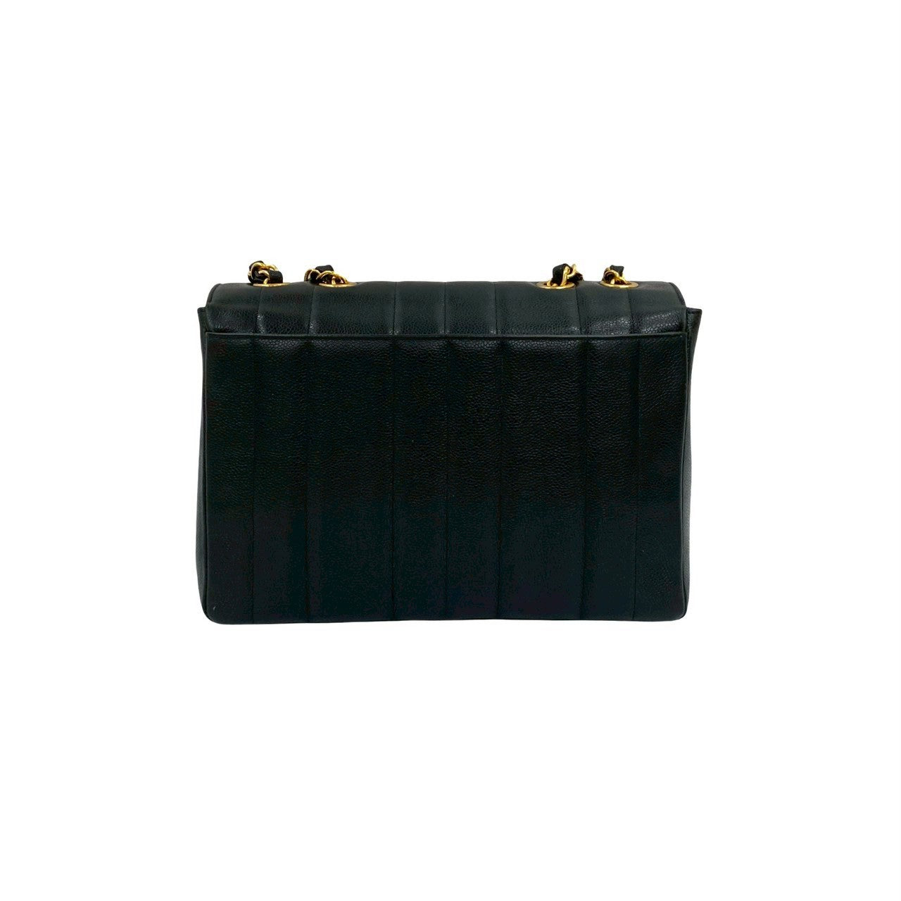 CHANEL Shoulder Bag Matt caviar skin black Mademoiselle