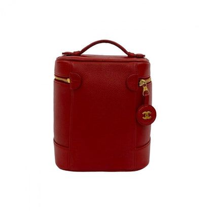 CHANEL Handbag Matt caviar skin Red