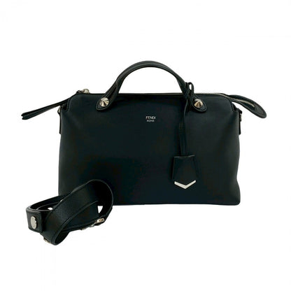 FENDI Shoulder Bag leather black By the way medium