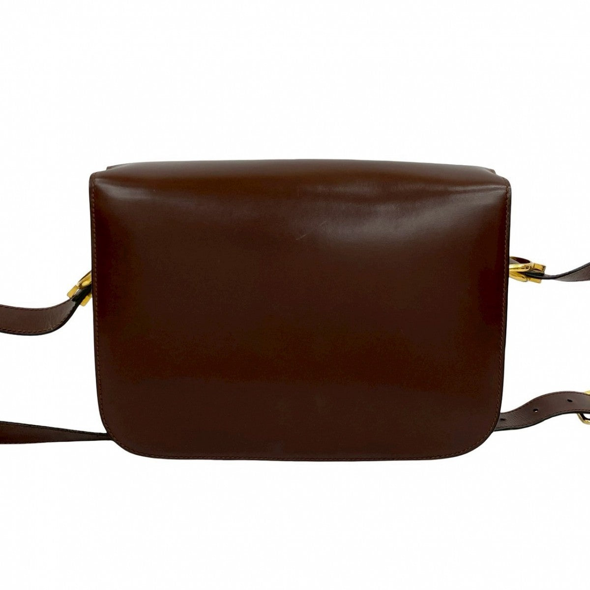CELINE Shoulder Bag Calfskin Brown