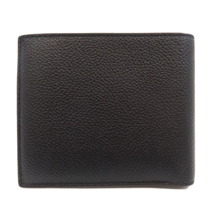 BALENCIAGA Bifold Wallet 594315 leather black logo mens