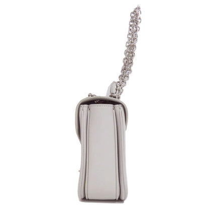 CELINE Shoulder Bag leather gray CMetal Women
