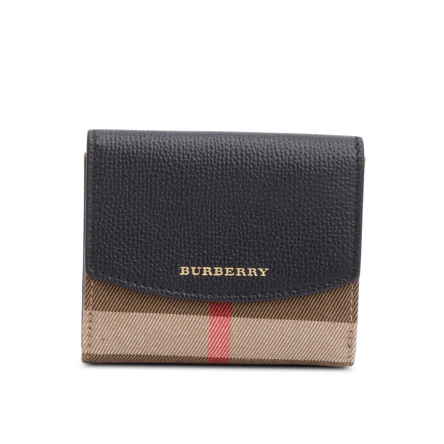 Burberry Black House Check Luna French Wallet