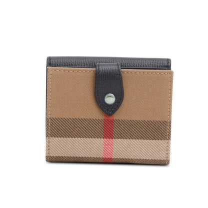 Burberry Black House Check Luna French Wallet