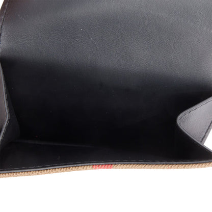 Burberry Black House Check Luna French Wallet