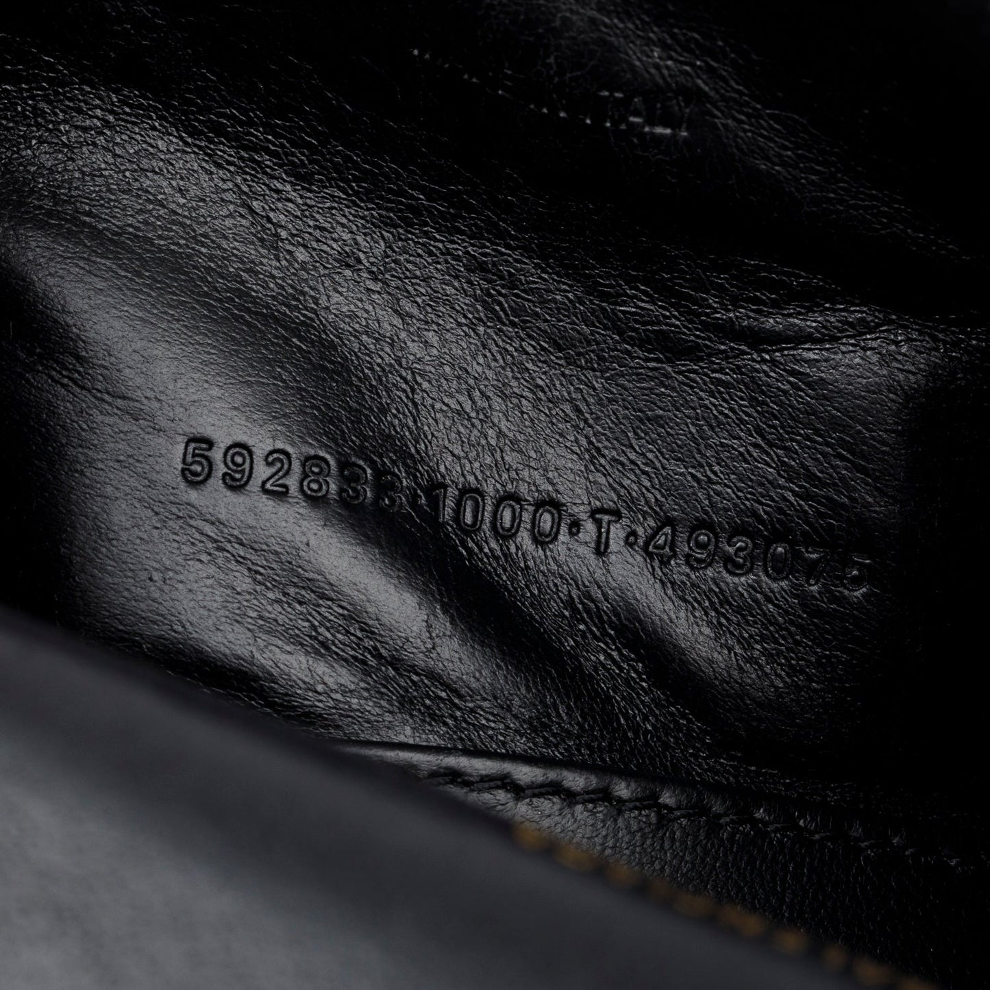 Balenciaga Black Leather XS Hourglass Top Handle Bag