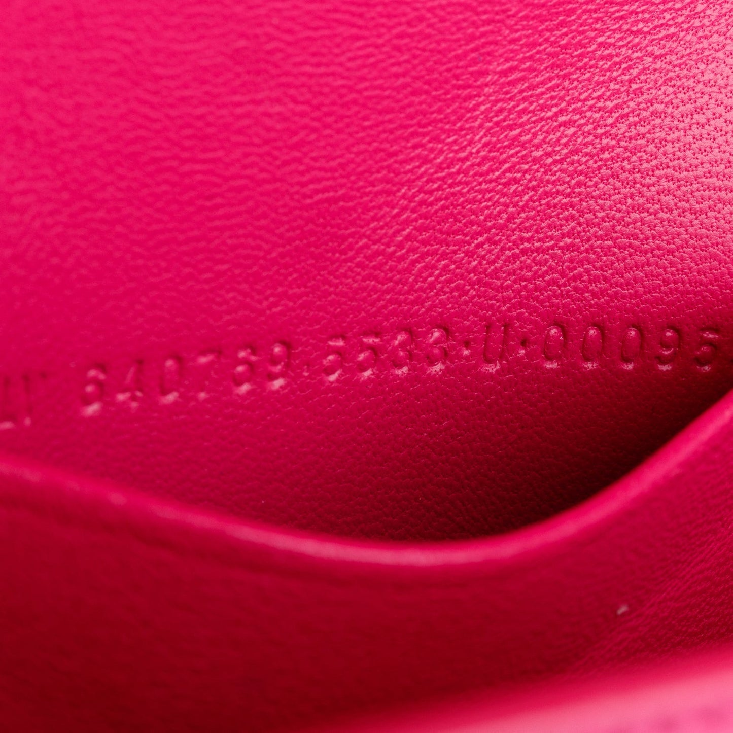 Balenciaga Pink Grained Calf Leather Hourglass Phone Holder