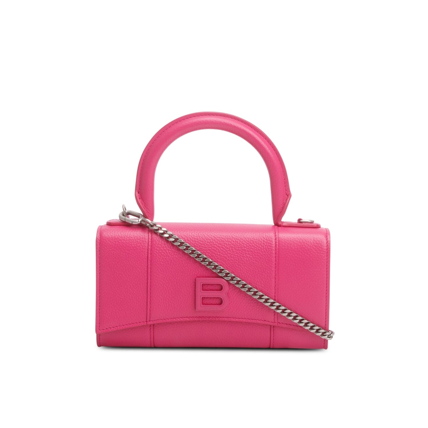 Balenciaga Pink Grained Calf Leather Hourglass Phone Holder