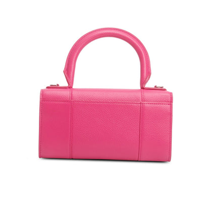 Balenciaga Pink Grained Calf Leather Hourglass Phone Holder