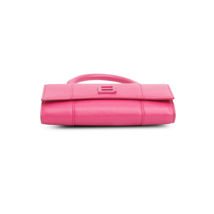 Balenciaga Pink Grained Calf Leather Hourglass Phone Holder