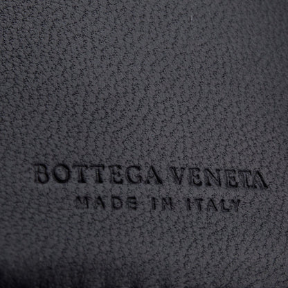 Bottega Veneta Black Croc Embossed Bi-Fold Wallet