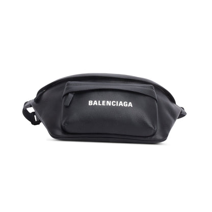 Balenciaga Black Calfskin Leather Everyday Belt Bag