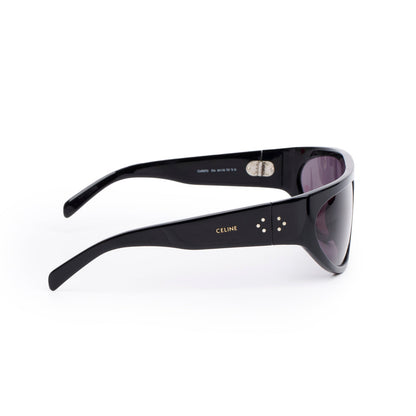 Celine CL402721 Black Acetate Square Shield Sunglasses