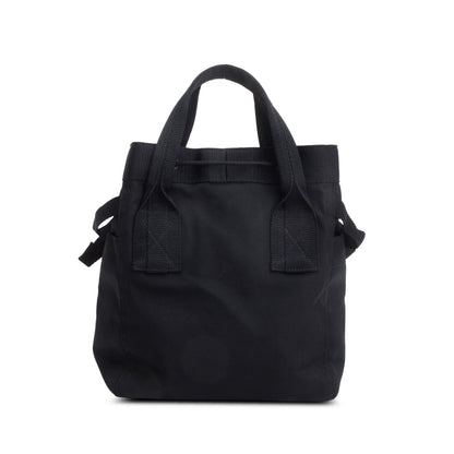 Balenciaga Black Canvas Logo Patch Tote Bag