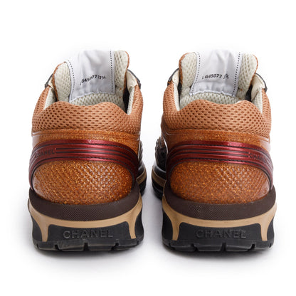 Chanel Multicolor Interlocking CC Logo Mesh Sneakers, Size 37.5