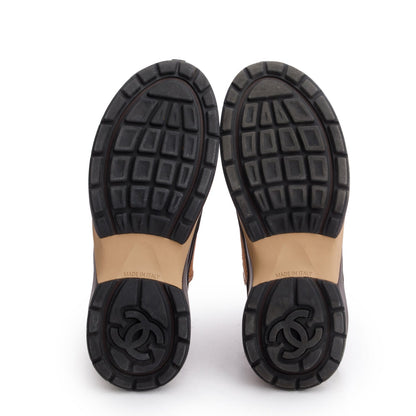 Chanel Multicolor Interlocking CC Logo Mesh Sneakers, Size 37.5