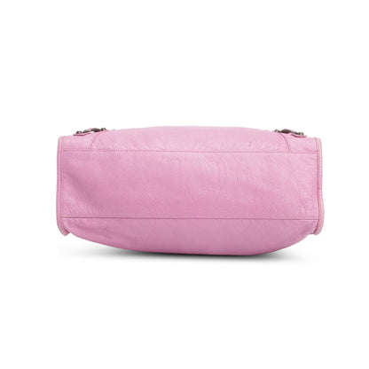 Balenciaga Purple Arena Lambskin Leather Le City Medium Bag