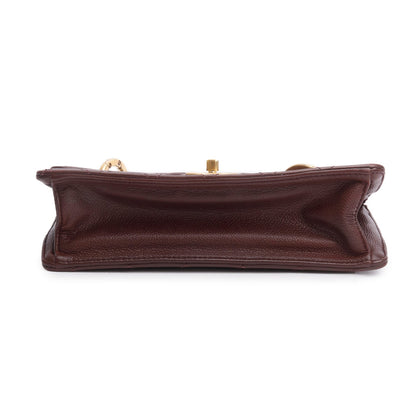 Chanel Burgundy Caviar Quilted Medium Retro Class Flap Bag