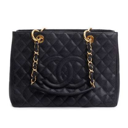 Chanel Black Caviar Leather Grand Shopping Tote (GST)