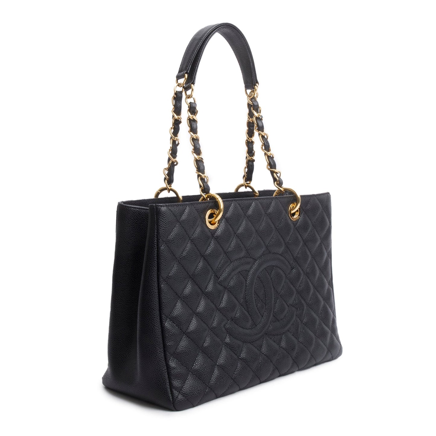 Chanel Black Caviar Leather Grand Shopping Tote (GST)
