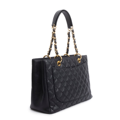 Chanel Black Caviar Leather Grand Shopping Tote (GST)
