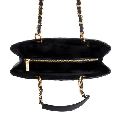 Chanel Black Caviar Leather Grand Shopping Tote (GST)